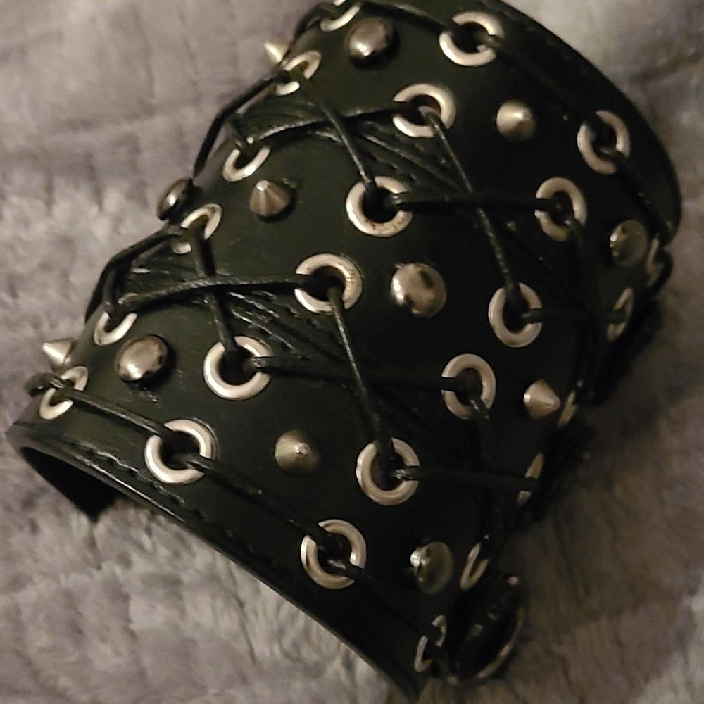Leather wrist band